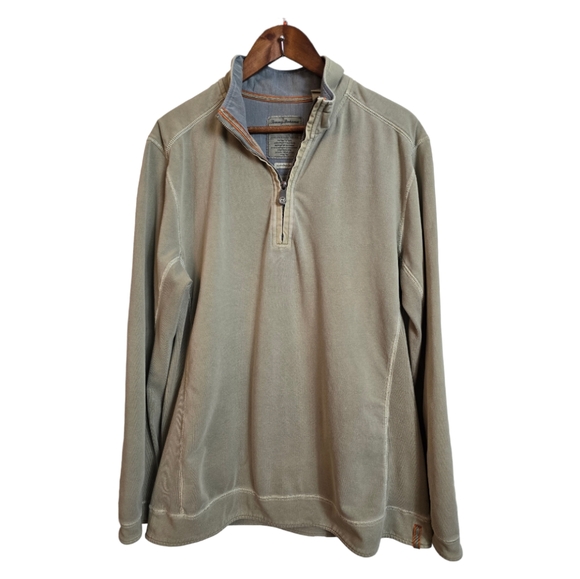 Tommy Bahama Other - Tommy Bahama Island Modern Fit Long Sleeve Shirt Ribbed Side Panels Large Green
